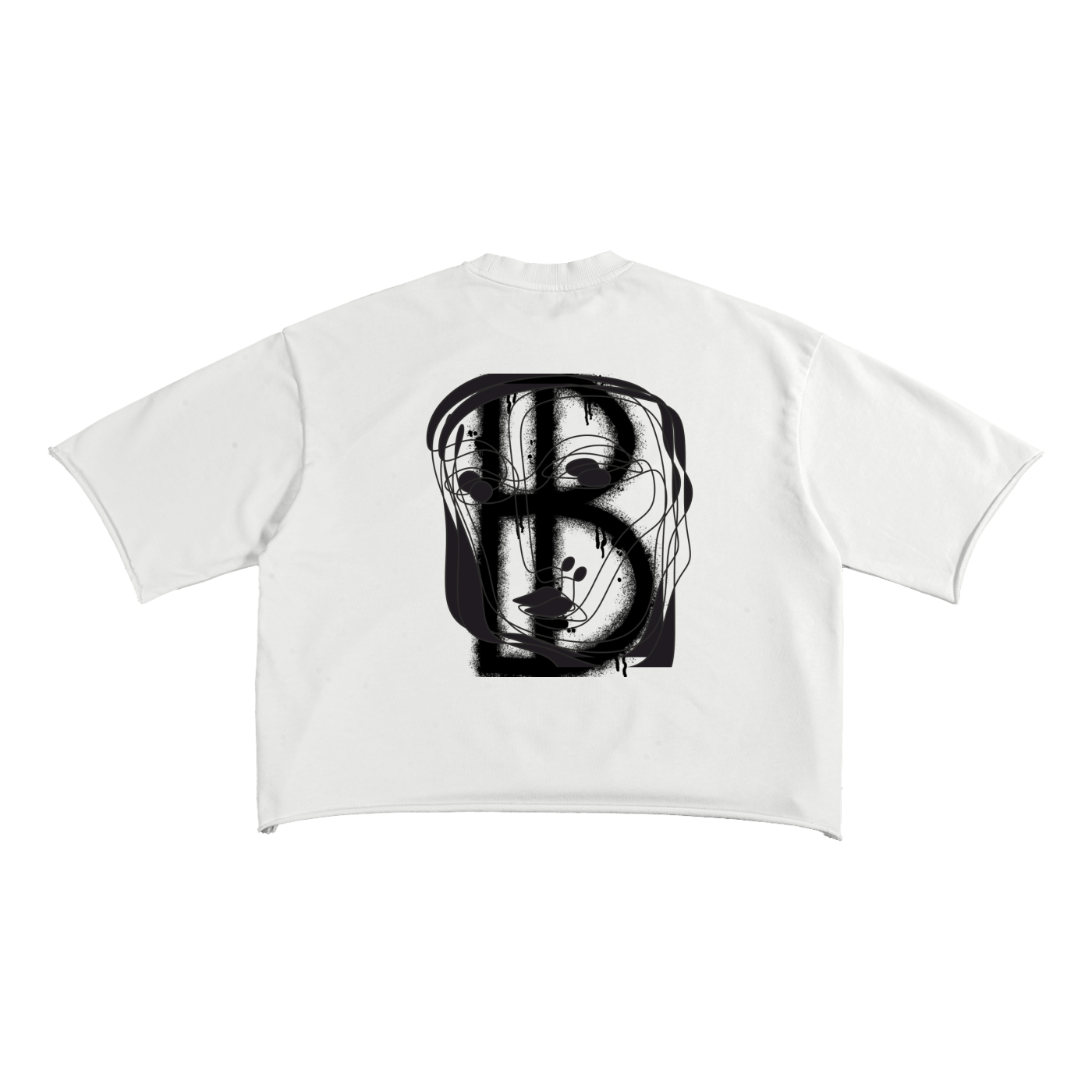 French Terry Raw Edge Crown Tee